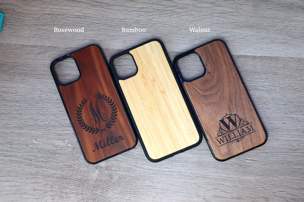 Thumbnail: Personalized Wood Phone Case iPhone 11, 11 Pro, Pro Max XR XS XS Max