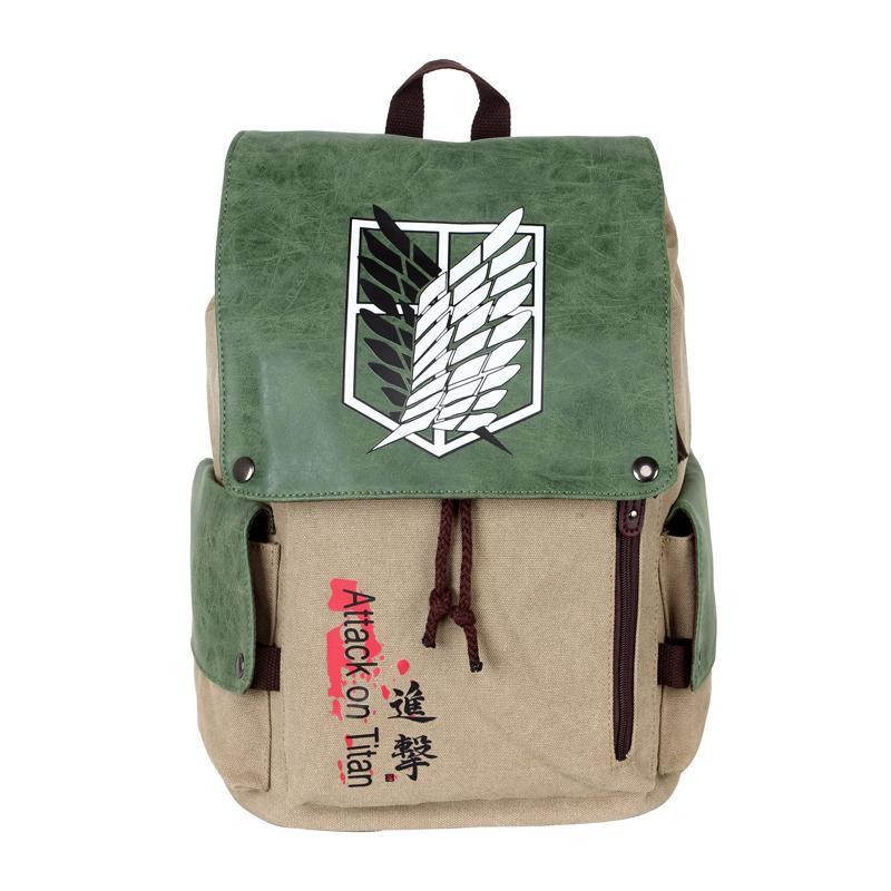 Thumbnail: Anime Canvas  School Bag Attack On Titan\ Naruto \ One Piece \ Tokyo Ghoul