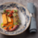 PAN-FRIED OCTOPUS WITH ADJIKA GLAZE & STRAWBERRY SALSA