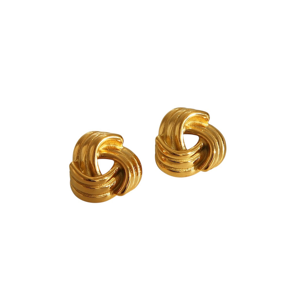 Aretes acero inoxidable espiral