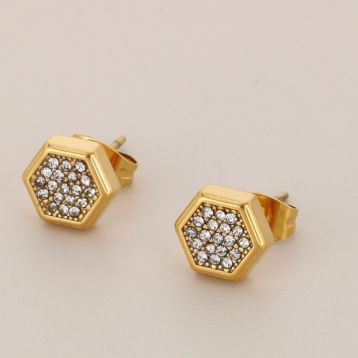 aretes joyería de acero inoxidable mayoreo