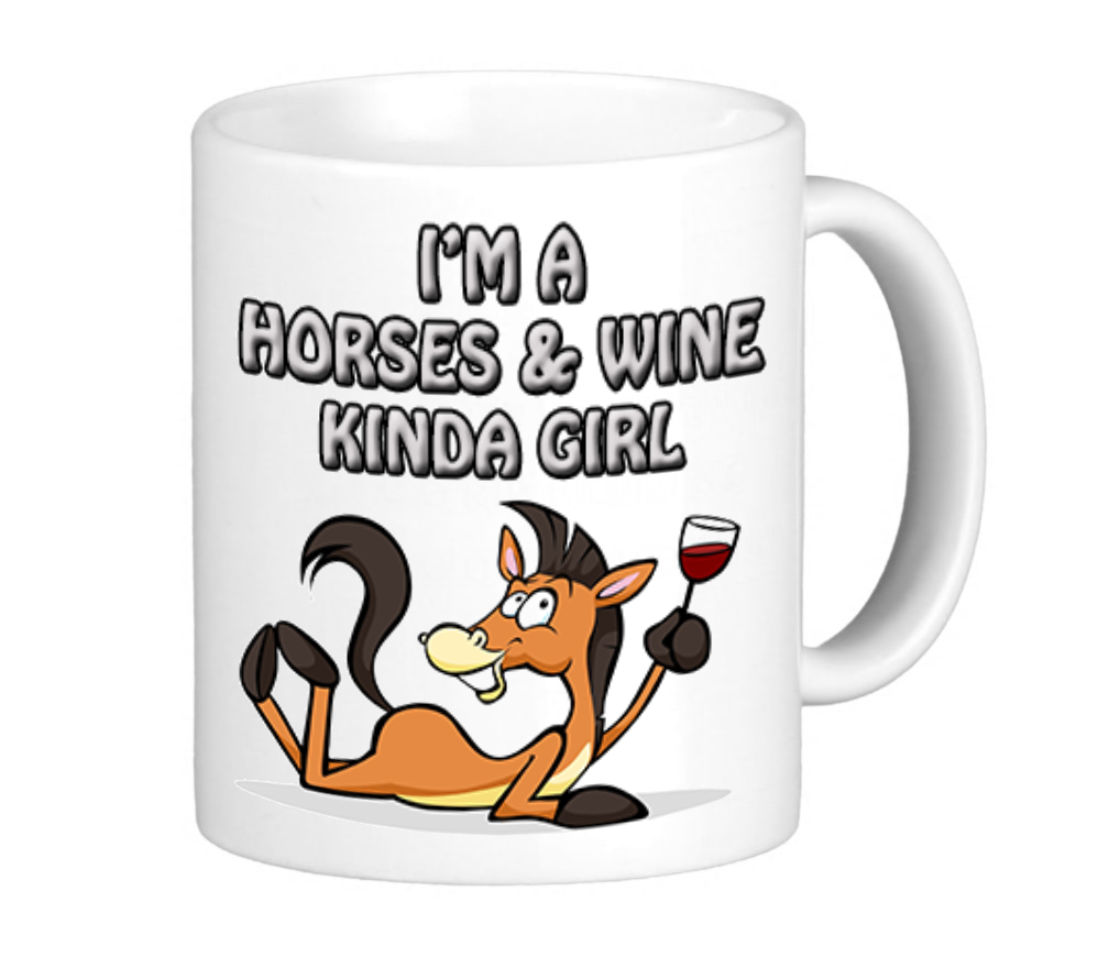 Horses and Wine Mug