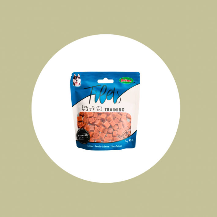 Friandises Training Treats filets de saumon 50g Bubimex 🍣