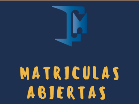 MATRICULAS ABIERTAS AÑO 2022