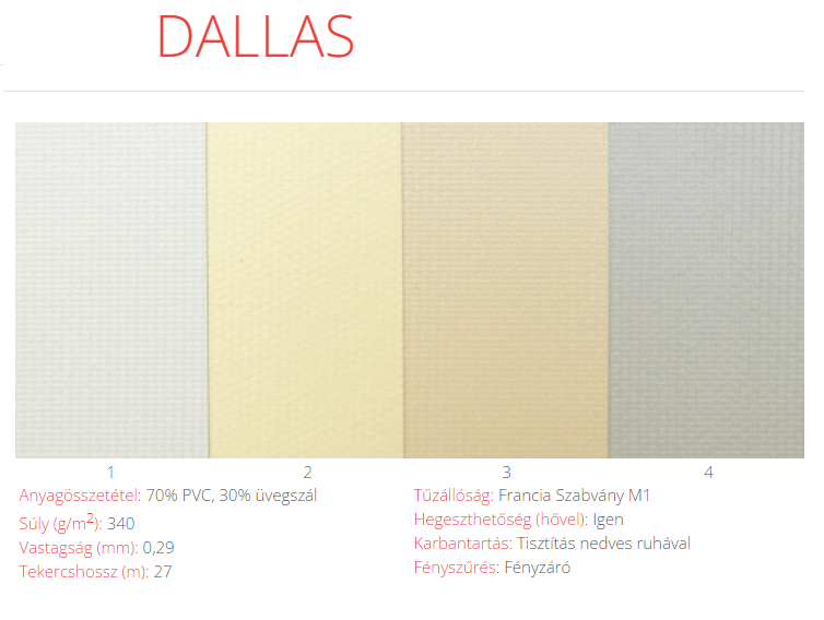 Indexkép: Roletta textilek