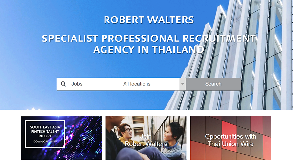Robert Walters Thailand is a global recruitment agency have lots of offices in Thailand