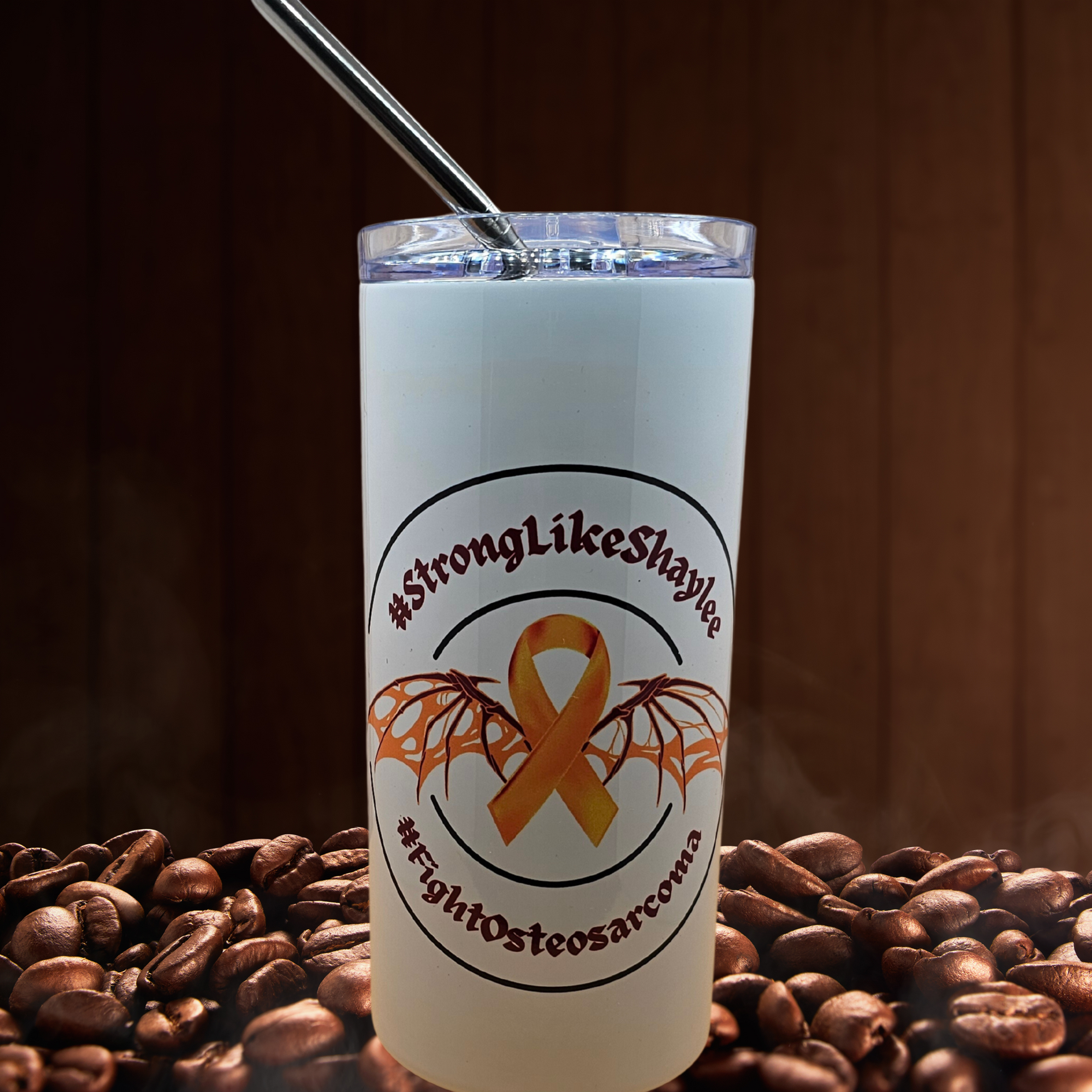 #StrongLikeShaylee 16oz Tumbler w/Straw