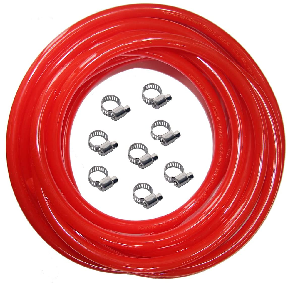 red gas line air hose, 25 feet