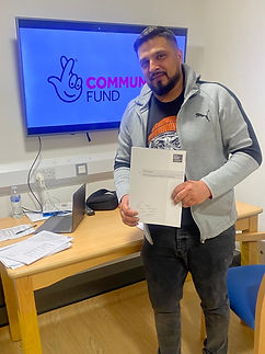 Billa giving certificate.JPG