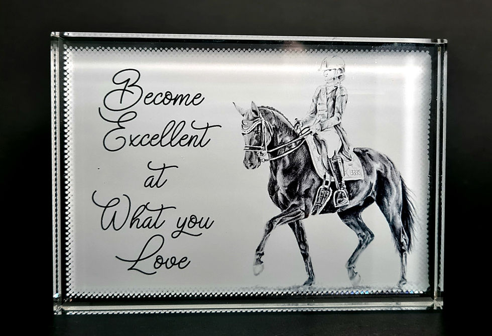 Thumbnail: Large crystal glass motivational block