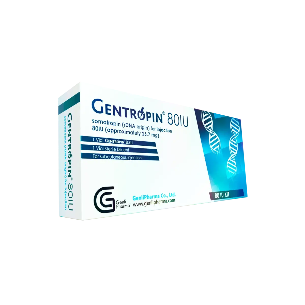 Hormona de crecimiento Gentropin 80iu