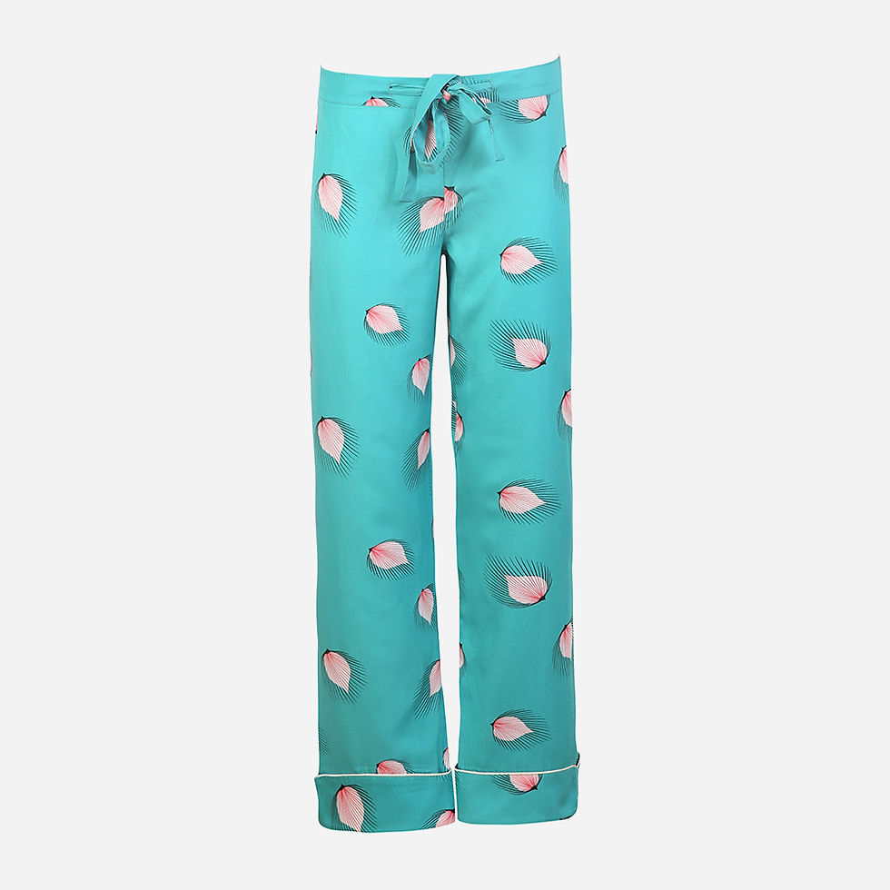 Küçük resim: Fuzzy Leaf Kadın Pijama