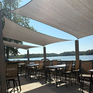 Outdoor dining at Dock's Landing in Rome City Indiana