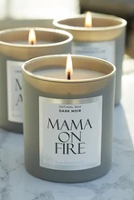 Thumbnail: NJ Living Mama On Fire Natural Wax Candle in Dark Noir