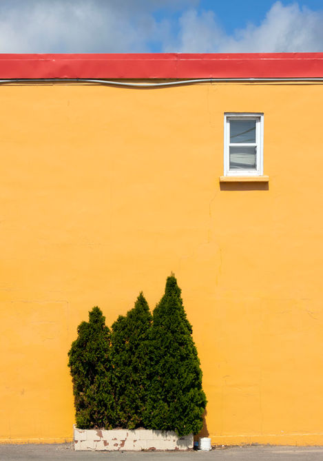 Yellow Building in Orillia, Ontario