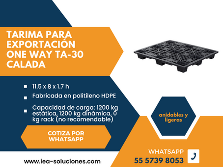 Uso de las tarimas de plastico en la cadena de suministro