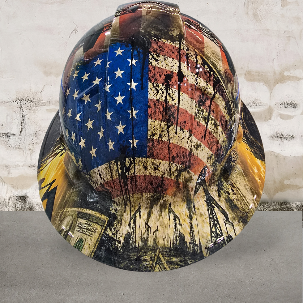 Thumbnail: Oilfield Edition Custom Hydro Dipped Hard Hat
