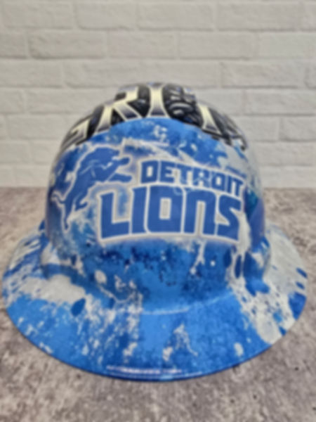 Detroit Lions  Custom Hydro Dipped Hardhat