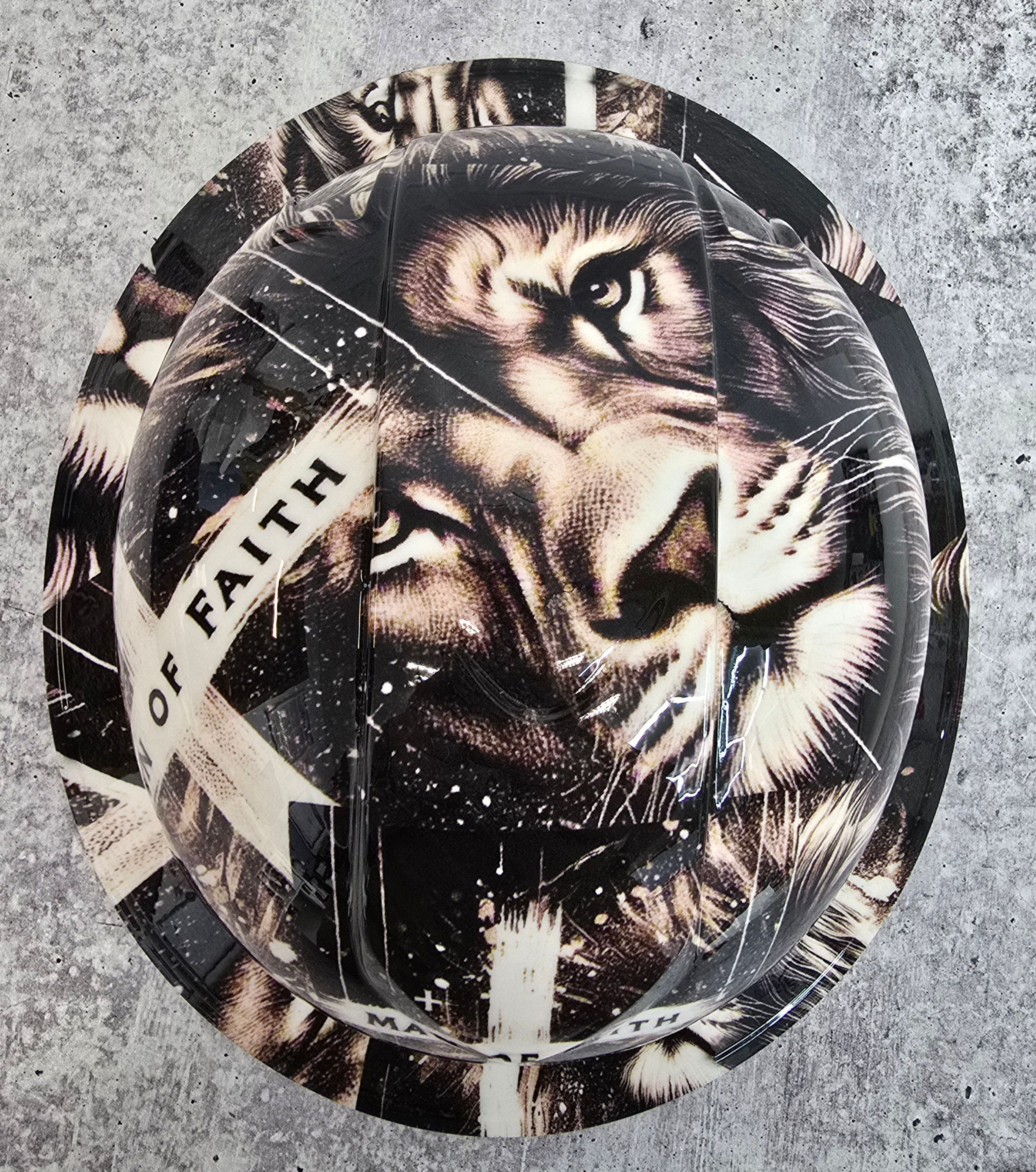 Man of Faith Custom Hydro Dipped Hardhat