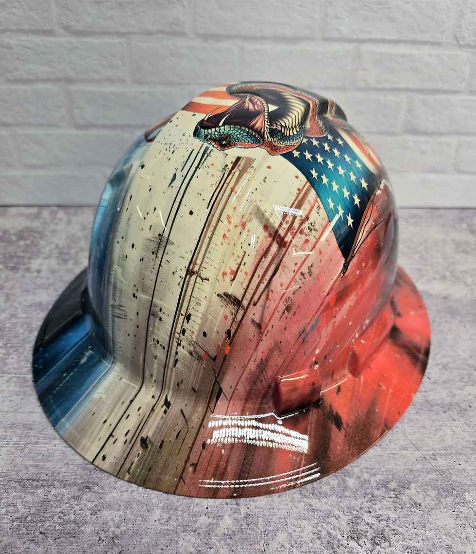 Thumbnail: Red White and Blue Don't Tread on Me Hardhat