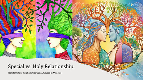 two sets of people looking at each other. 1 set is blindfolded the other set is not.