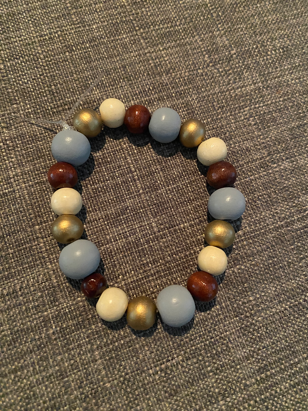 wood beaded bracelet