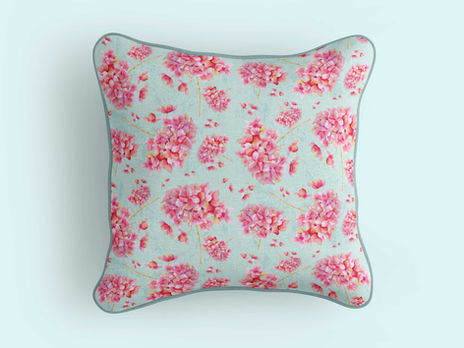Pink Hydrangea Pattern
