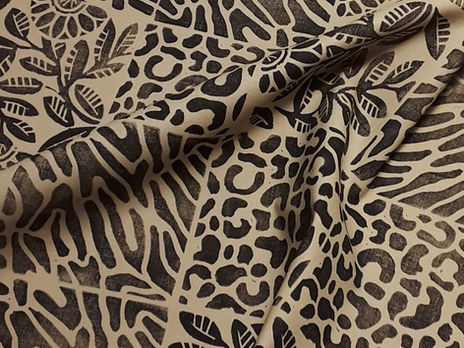 More Blockprinting on Fabric!