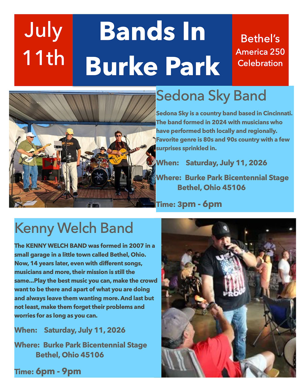 Bands In Burke Park 7/11/26