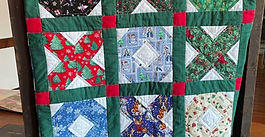 Quilt designed and made by Georgia Morgan. Drawing is Sat. 12/6/2025, 4PM