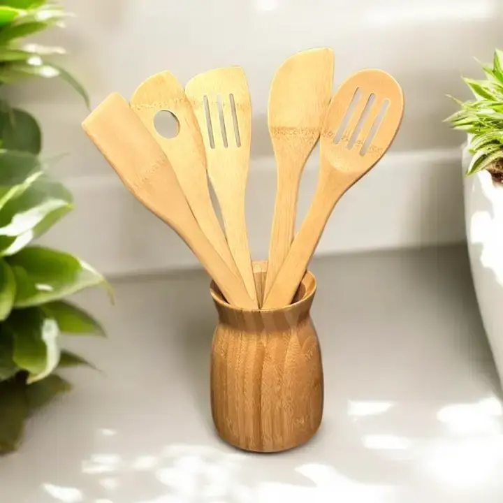 Thumbnail: Bamboo Vase and Kitchen Tool Holder