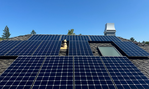 clean solar array