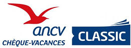 ANCV logo for traditional payment with paper holiday vouchers