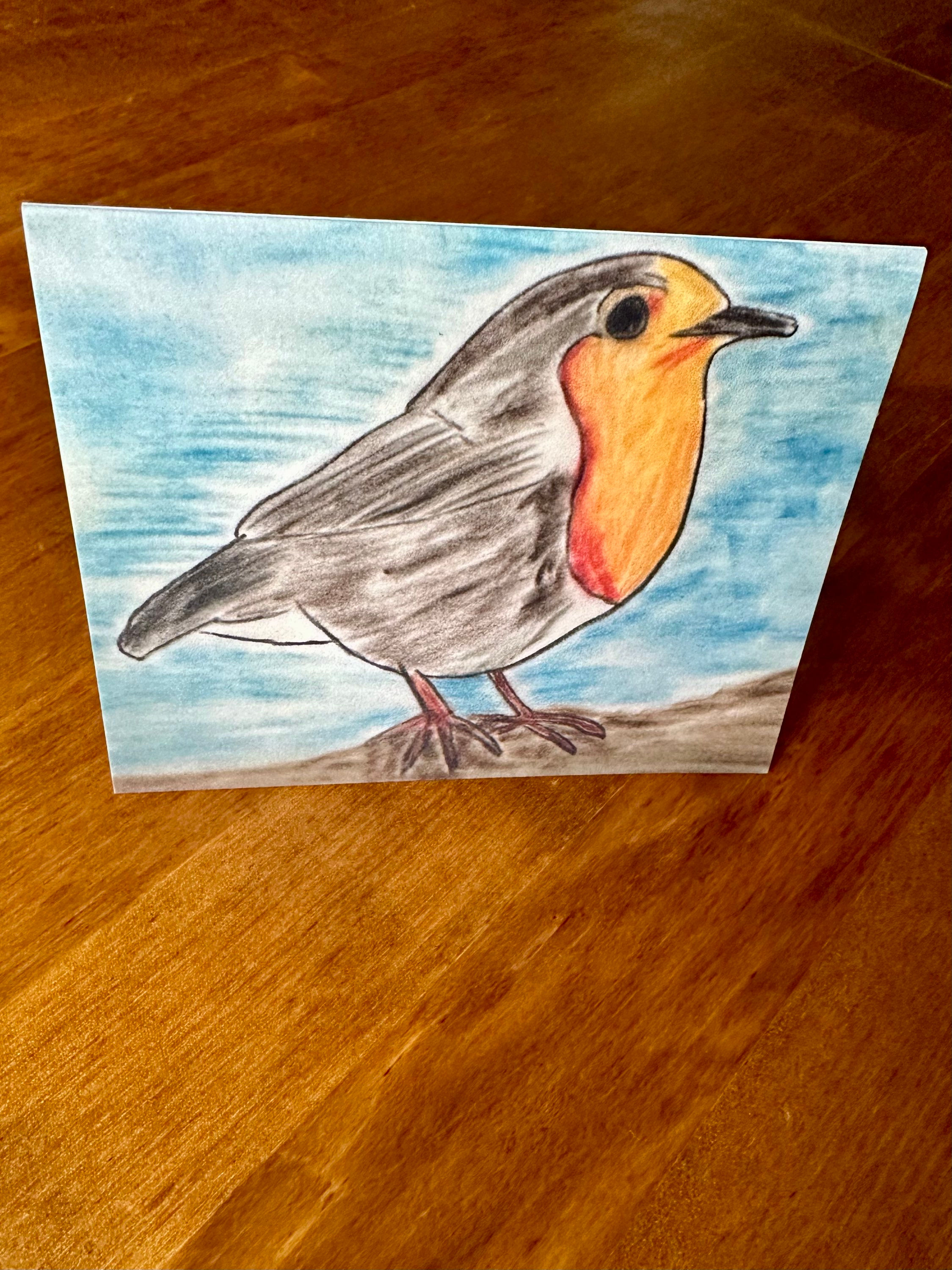 'Just Because' Card - Robin