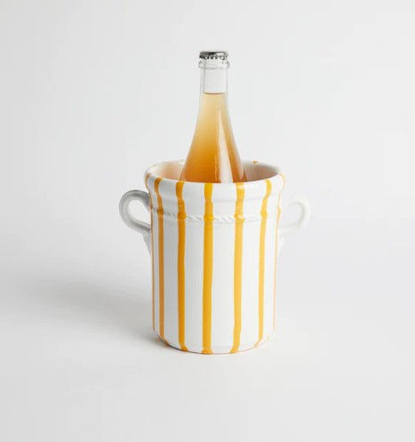 Apulian Wine Cooler in Yellow Stripe by Alex and Trahanas