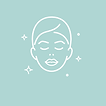 Icon representing a brighter and more even-looking skin tone.