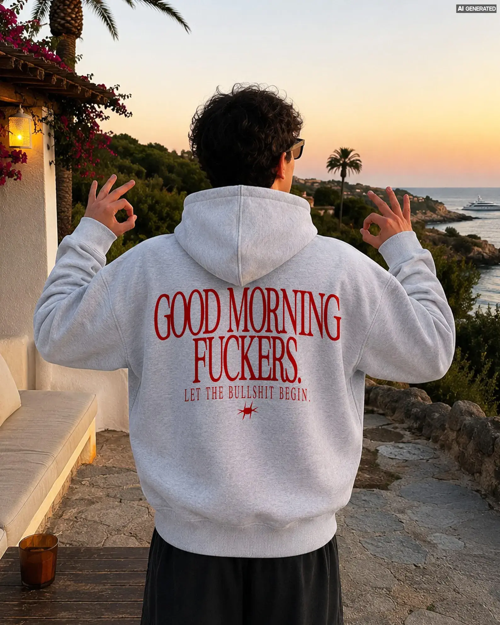 Oversized Hoodie — Bold Graphic Statement Pullover