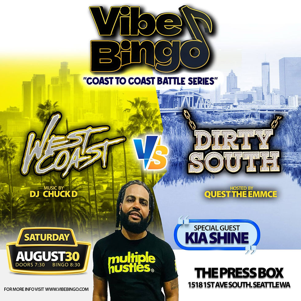 VIBE BINGO: West Coast vs. Dirty South