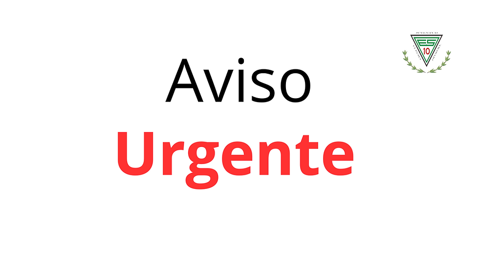 AVISO IMPORTANTE PARA TERCER GRADO