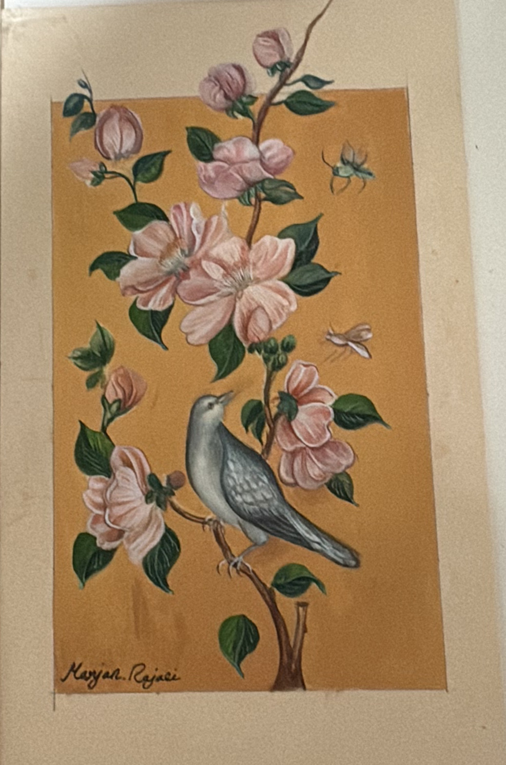 Flower and bird