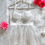Thumbnail: Romantic White Lace Babydoll Lingerie Set with Heart Details