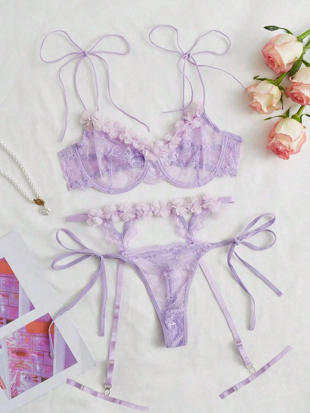 Lavender Mist Lingerie Set