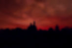 Miniature : Photographie d'art dramatique Rouge Brouilly - Silhouette chapelle ciel de sang nuageux crépuscule - Photographe Fabrice Ferr
