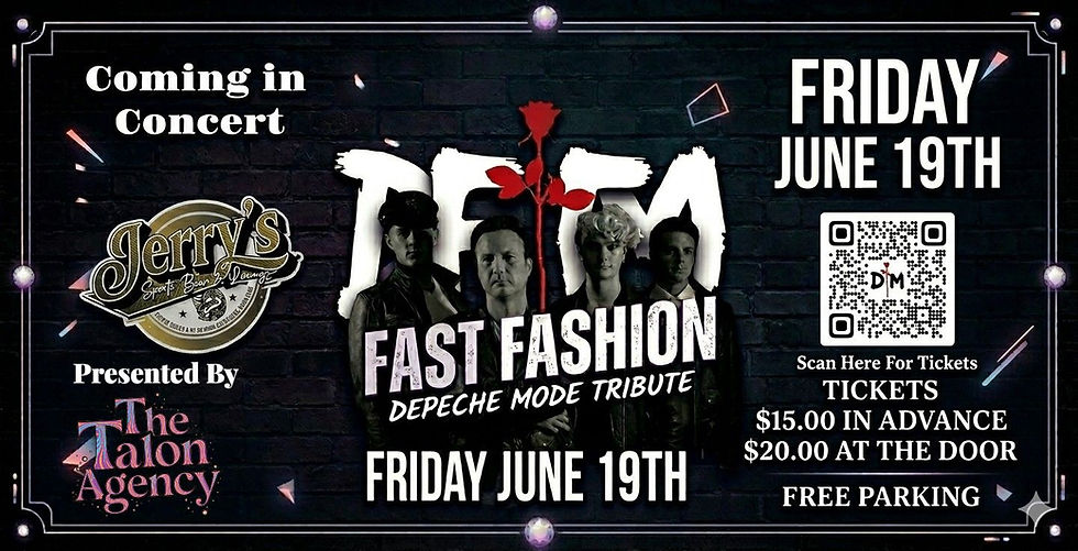 Fast Fashion Depeche Mode Tribute in Concert Coming to Jerry’s Sports Bar and Grille