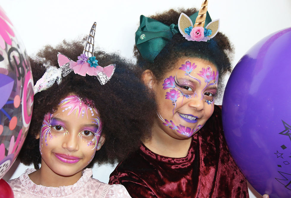 Childrens party face painting