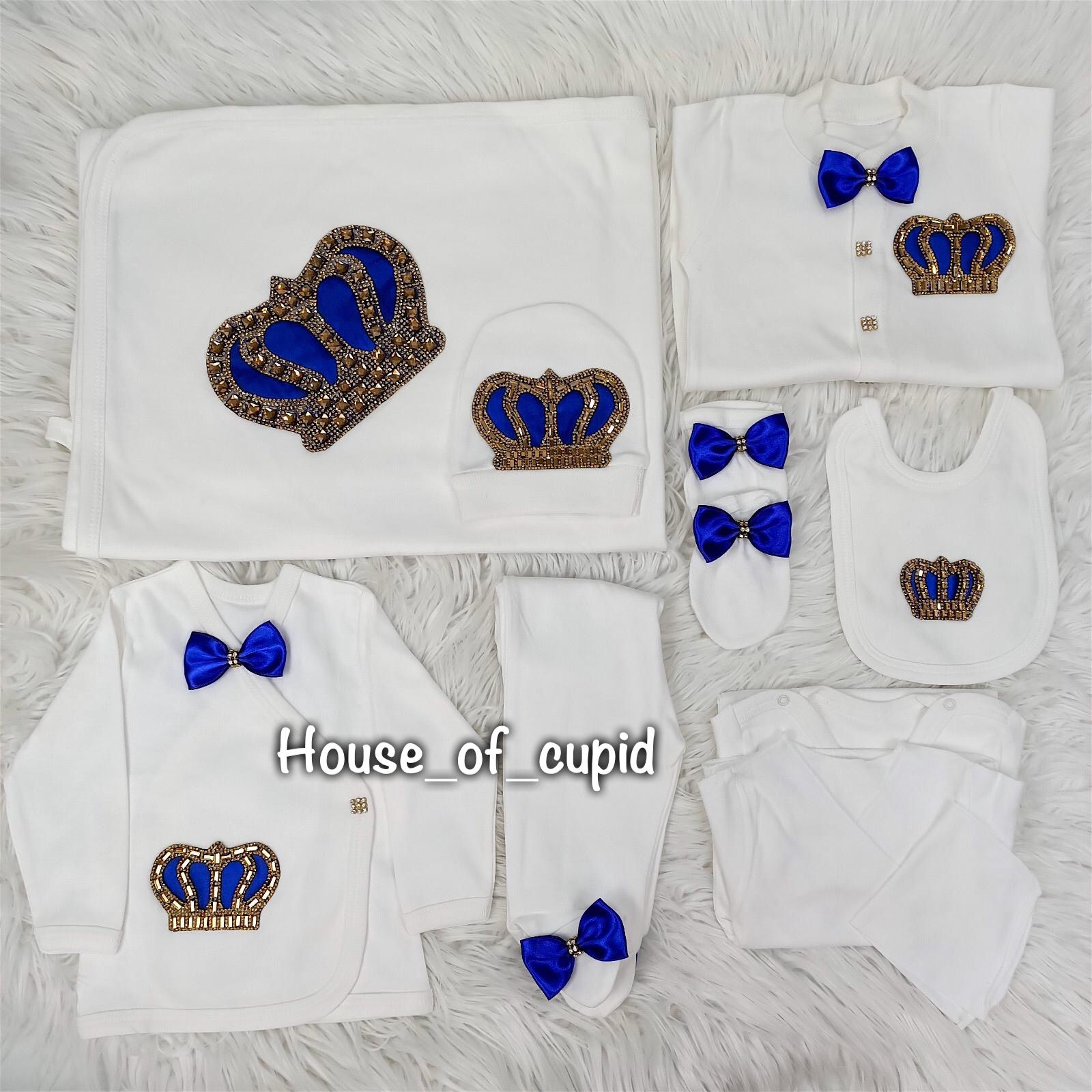 Gold and blue 10piece set 