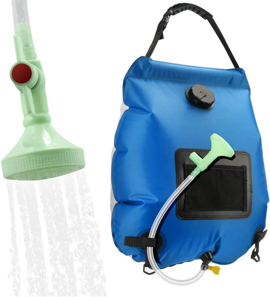 Miniatura: Solar Shower Bag | 5 Gal/20L Solar Heating Camping Shower Bag | Removable Hose |