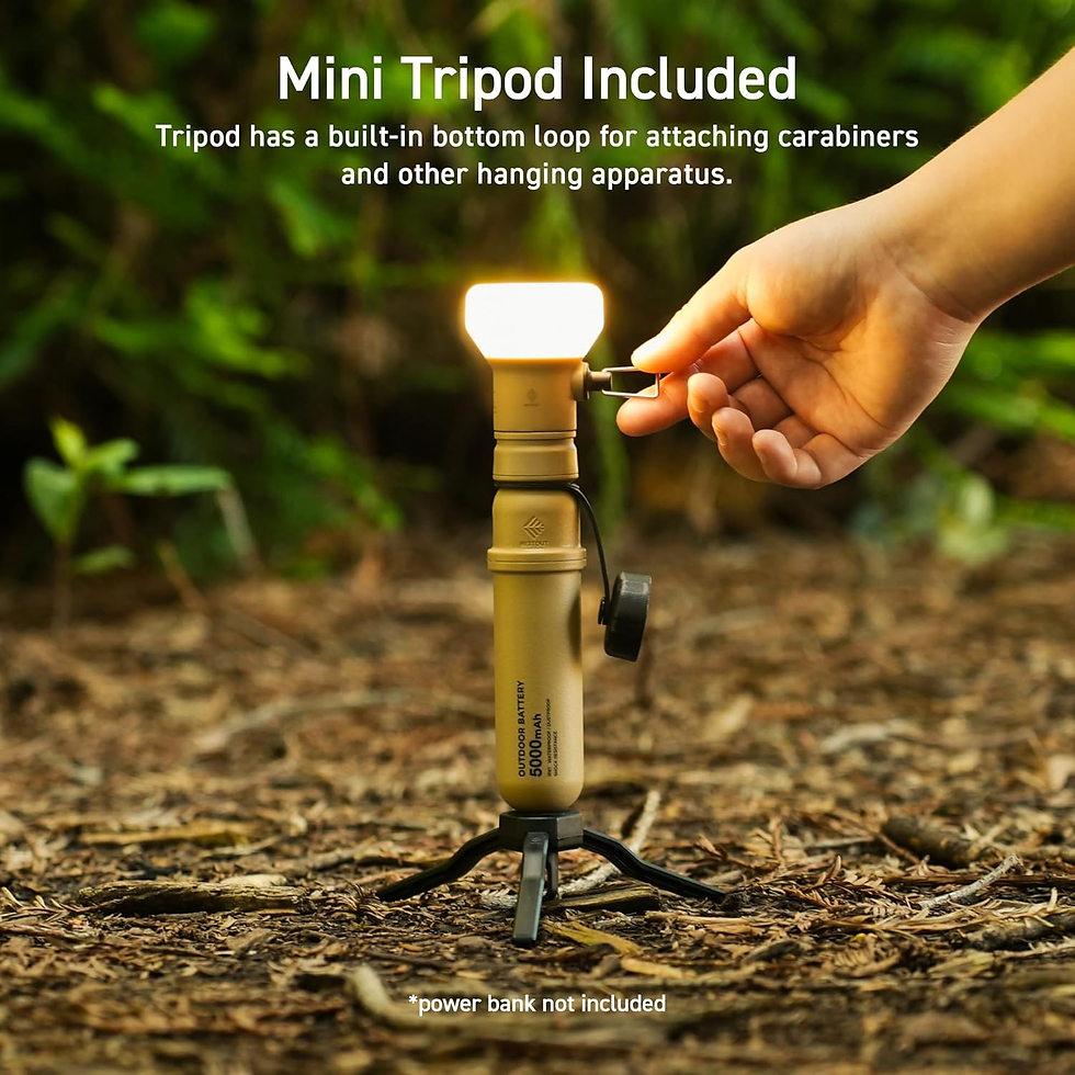 Miniatura: ELECOM NESTOUT Outdoor Camping LED Lantern W/ Mini Tripod, Dimmable USB Powered 