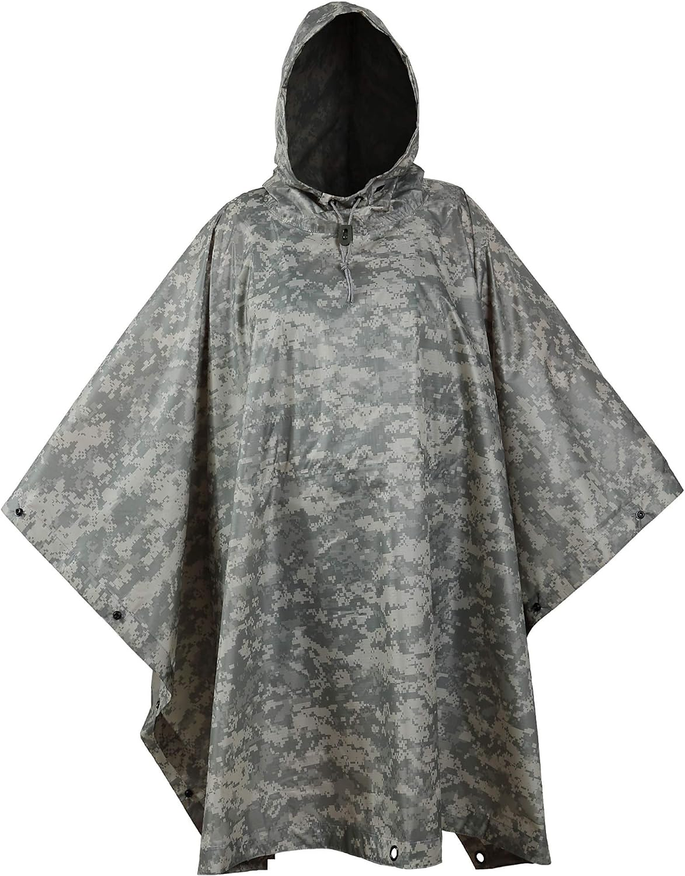 Thumbnail: USGI Industries Military Style Poncho Multi Use Rip Stop Camouflage Rain Poncho