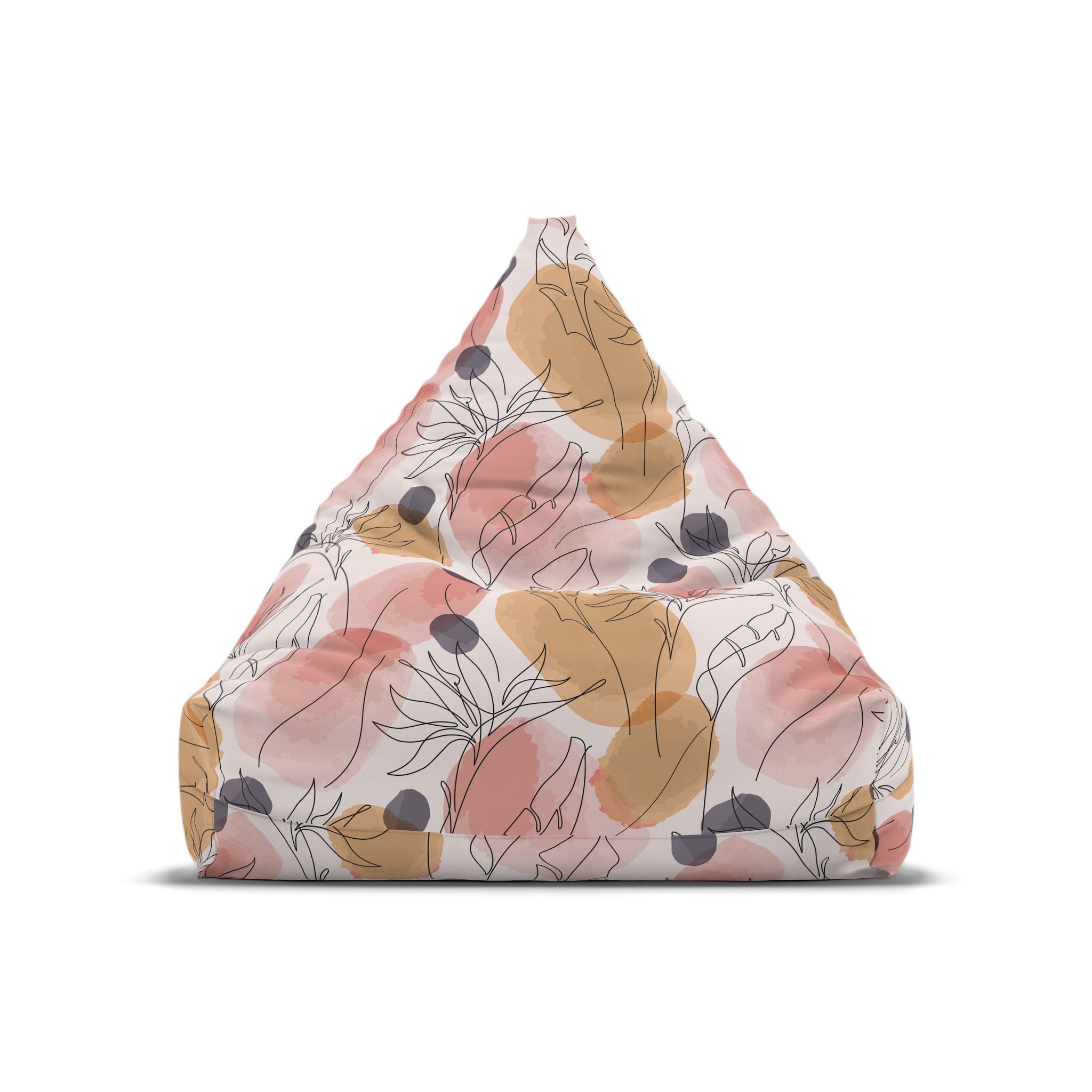 Pastel Floral Bean Bag Chair Cover